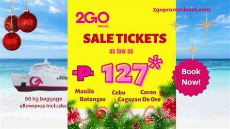 2go ticket price list 2024|Sale Tickets of 2GO Travel Offered for 2024 Trips.